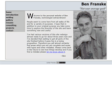 Tablet Screenshot of ben.franske.com
